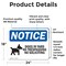 Signmission Dogs In Yard No Trespassing Sign, Vinyl Decal, 24in W x 18in L, 2PK OS-2PACK-NS-D-1824-L-11440 - alternate 3